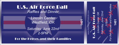 Air Force Full Color Ticket