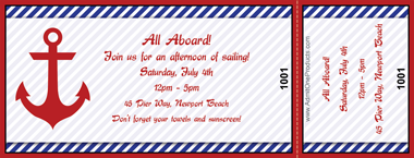 Anchors Aweigh Full Color Ticket