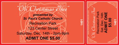 Angel Full Color Ticket with Text