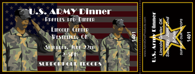 Army Salute Full Color Ticket