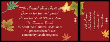Autumn Breeze Full Color Ticket