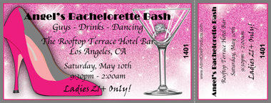 Bachelorette Bash Full Color Ticket