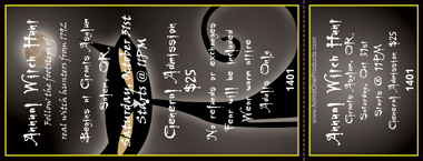 Black Cat Full Color Ticket