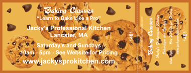 Chocolate Chip Full Color Ticket