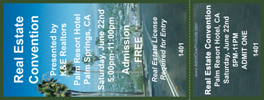 City Street Full Color Ticket