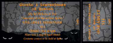 Creepy Night Full Color Ticket with Text