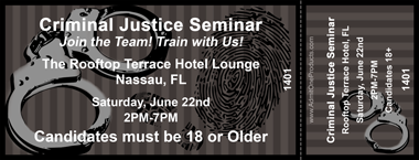 Crime Investigation Full Color Ticket