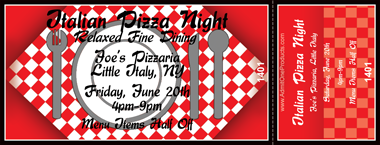 Dinner Time Full Color Ticket