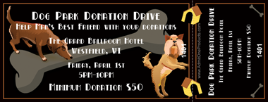 Dog&#039;s World Full Color Ticket