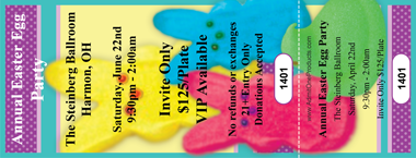 Easter Sweets Full Color Ticket
