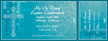 Graceful Cross Full Color Ticket
