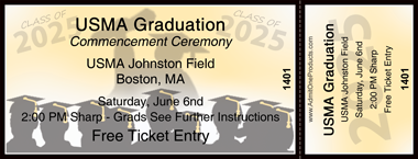 Graduation Ceremony Full Color Ticket
