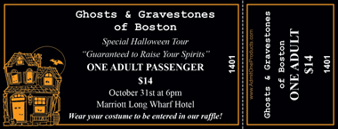 Haunted House 1 Medium Full Color Ticket with Text