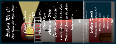 Lighthouse Full Color Ticket
