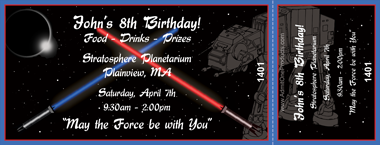 Lightsabers Full Color Ticket