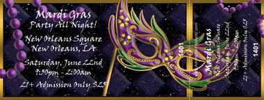 Mardi Gras Essentials Full Color Ticket