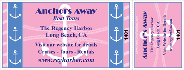 Pink Anchors Full Color Ticket