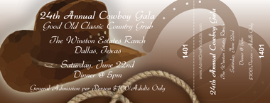 Rodeo Gear 2 Full Color Ticket