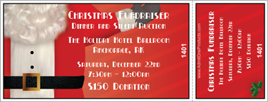Santa&#039;s Belt Full Color Ticket