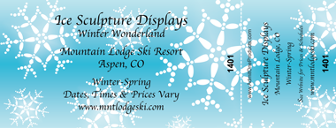 Snowfall Full Color Ticket