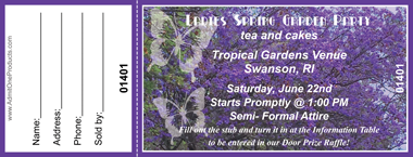 Spring Awakening Full Color Raffle Ticket