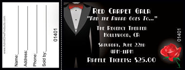Suit Up Full Color Raffle Ticket