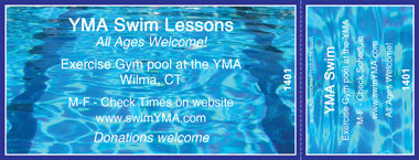 Swimming Pool Full Color Ticket