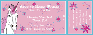 Unicorn Full Color Ticket
