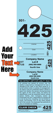 Standard HT-425 - 4 part Custom Hang Tag - Text Only