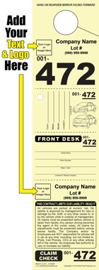 Hotel HT-472 - 4 part Custom Hang Tag - Logo and Text