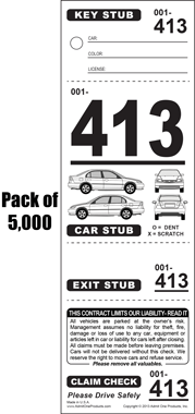 4 Part Valet 5,000 Ticket Special