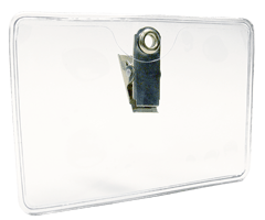 Economy Horizontal 3-5/8&quot; x 2-3/8&quot; Badge Holder Clip-on