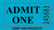 Admit One - Single Roll Tickets