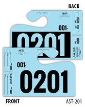 Service Dispatch Control Tags - 4 Digits AST-201