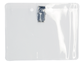 Economy Horizontal 4&quot; x 3&quot; Badge Holder Clip-on