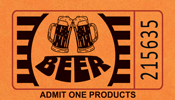Beer Mug - Single Roll Tickets