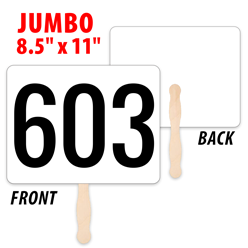 Jumbo Bid Paddle - 1-sided