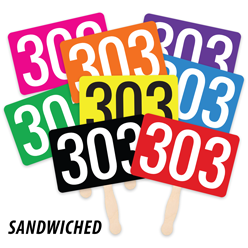 Full Color Bid Paddle - 2-sided