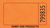 Blank - Single Roll Tickets