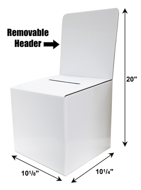 Large Corrugated Ticket Box