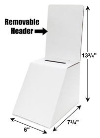 Small Corrugated Ticket Box