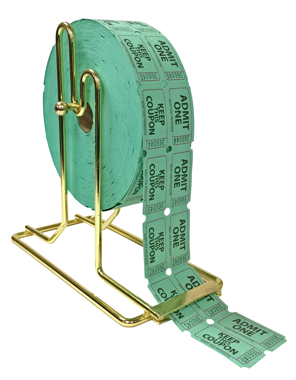 Brass Plated Roll Ticket Holder