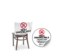 Chair and Table Signs