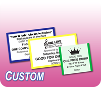 Custom Security Drink Tickets