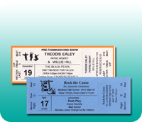 Security Reserved Seat Thermal Tickets