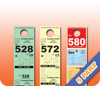 5 Part Custom Valet Hang Tags