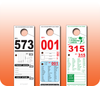 Stock Valet Parking Hang Tags