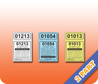 Stock 2 Part Valet Tickets