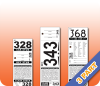 Stock 3 Part Valet Tickets