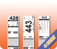 Stock 4 Part Valet Tickets